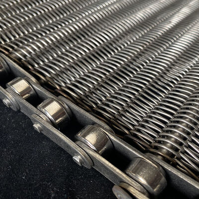 Băng tải lưới kim loại xoắn ốc bằng thép carbon thép không gỉ cho lò nướng làm nguội lò nướng ép bánh tortilla