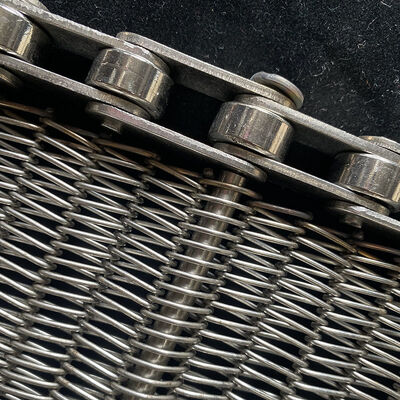Thức ăn cấp cao nhiệt độ kim loại Carbon Mesh Flush lưới lò dây chuyền liên kết dây chuyền dây chuyền dây chuyền dây chuyền không gỉ