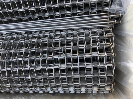 304/316 SS Băng tải dây phẳng / Dây đai băng tải Độ dày 0,5mm-3 mm