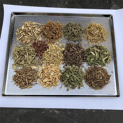 Khay sấy thực phẩm có thể xếp chồng lên nhau 60 x40 cm Khay sấy khô đục lỗ bằng thép không gỉ có thể xếp chồng lên nhau 60 x40 cm