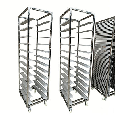 Giá tốt. Nhà bếp thương mại Sus 304 316 thép không gỉ nhôm 600 x 400 xoay lò bếp bán bánh mì giá xe đẩy trực tuyến