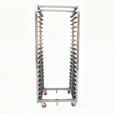 Thiết bị nướng bánh bằng thép không gỉ thương mại Bun Pan Bánh mì làm mát Thẻ nướng bánh tròn xe tải xe tải màn hình in Sấy nướng