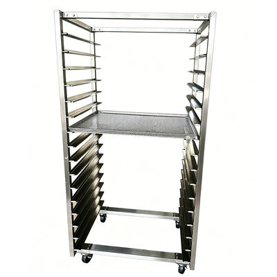 Thiết bị nướng bánh bằng thép không gỉ Bun Pan Bánh mì Làm mát nửa khay Xe đẩy In màn hình Sấy nướng bánh thương mại giá