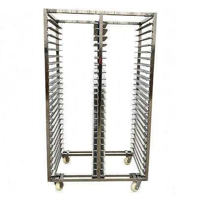 Thức ăn thương mại tùy chỉnh Phòng bếp 30 32 lớp thép không gỉ sus 304 sus 316 bánh mì Bánh bán công nghiệp Quán bánh làm mát Thẻ xe tải giá đỡ xe đẩy