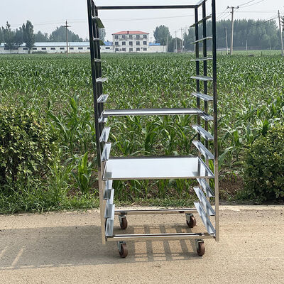 Giá tốt. 600x400 Thép không gỉ làm mát Sấy lưới nướng Bánh xe đẩy bánh để quay trực tuyến