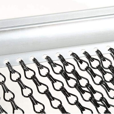 restaurant room divider decorative Aluminium Mesh Fabric Link Door shower wire mesh Netting coil drapery metal chain curtain