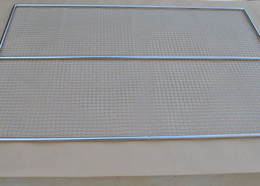Giá tốt. 40 * 30cm Kiểu dệt Dây nướng Lưới thép không gỉ Tấm nướng cho BBQ trực tuyến