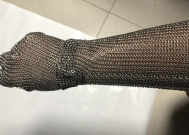 Giá tốt. 19cm Mở rộng Cuff Chain Mail Găng tay lưới thép không gỉ để giết mổ trực tuyến
