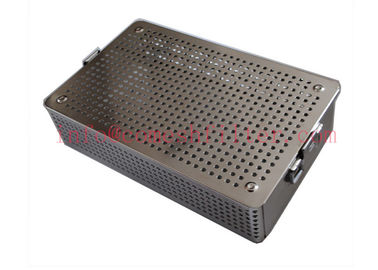 Rổ thép không gỉ đục lỗ để sấy khử trùng hải sản