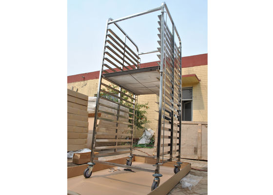Metal Bakery Làm mát bằng thép không gỉ Giá xe đẩy cho nhà hàng Thiết bị nhà bếp