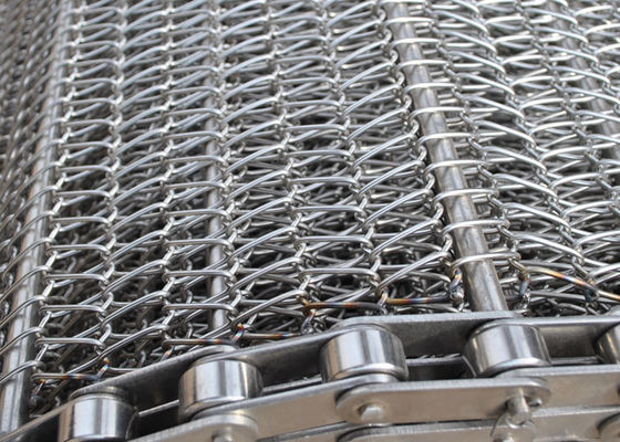 50-2000kg / M2 dây chuyền vận chuyển lưới dây chuyền màu đen cho các ứng dụng hạng nặng