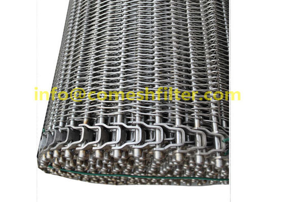 304 316 Thép không gỉ cân bằng Dệt băng xoắn ốc Băng tải đông lạnh cho lò nướng tủ đông sấy khô