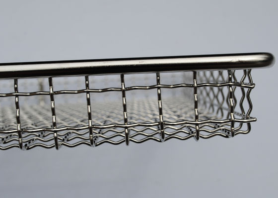 60 * 40 * 2,5cm Dệt Khay lưới kim loại 1,5mm để sấy thảo mộc