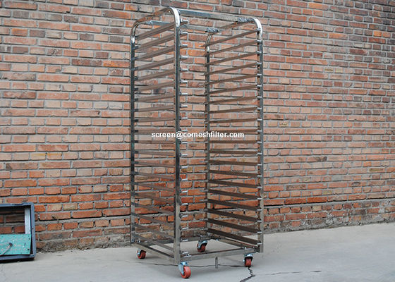 Xe đẩy bằng thép không gỉ 201 lớp FDA 1.5mm cho lò quay