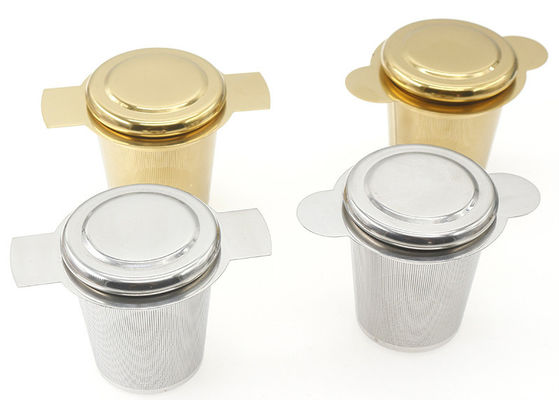 Máy pha trà lưới thép không gỉ 304 hợp vệ sinh có nắp và tay cầm