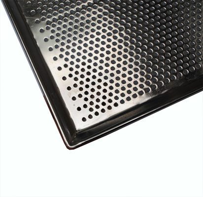 Thực phẩm nướng 18x26 inch Chảo đục lỗ bằng thép không gỉ 0.8mm