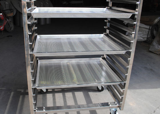 Giá tốt. Xe đẩy bánh mì 15 lớp Ss201 cho thiết bị nhà bếp thức ăn nhanh trực tuyến