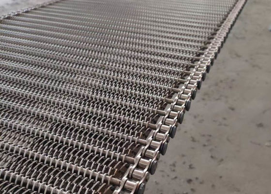 Liên kết chuỗi Tủ đông xoắn ốc / Sấy khô 310 Dây băng tải lưới thép không gỉ