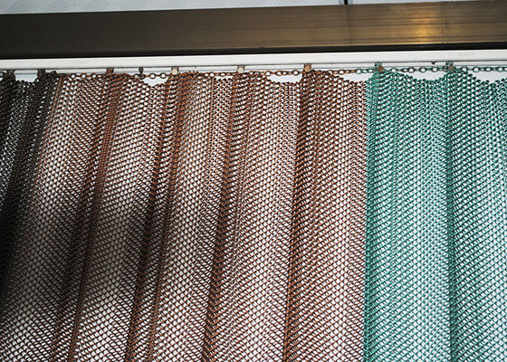 Kiến trúc Cascade Coil Drapery Nhôm Trang trí Rèm cho trần