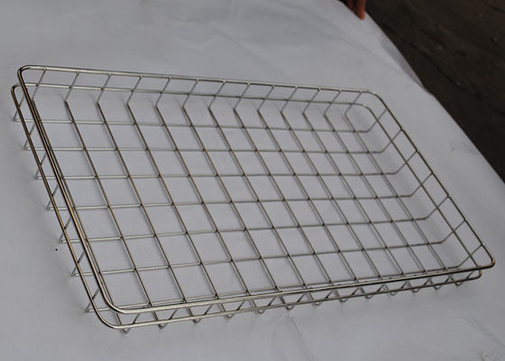 Khay lưới thép không gỉ 2.0mm được đánh bóng bạc