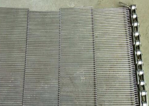 Băng tải chuỗi lưới sô cô la phẳng Flex không độc hại