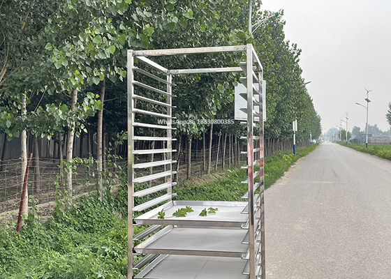 Giá tốt. Xe đẩy giá bằng thép không gỉ 201 cho Khay nướng bánh thực phẩm 60 X 40cm trực tuyến
