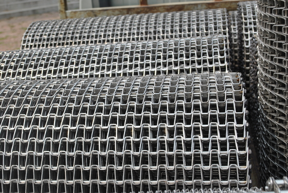 Giá tốt. Dây chuyền sản xuất thực phẩm công nghiệp Dây chuyền băng tải bằng thép carbon dệt tổ ong trực tuyến